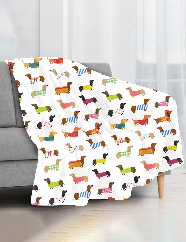 Dachshund Cute Dog Blanket