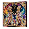 12 Zodiac Signs DIY Pearl Painting Kit with Frame for Adults 20x20cm