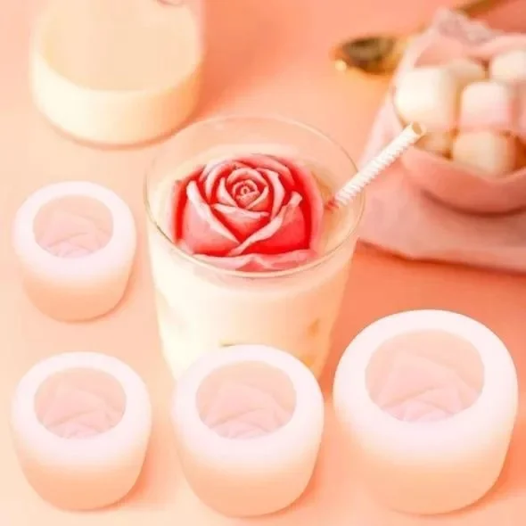 3D Silicone Rose Shape Ice Cube Mold | IFYHOME
