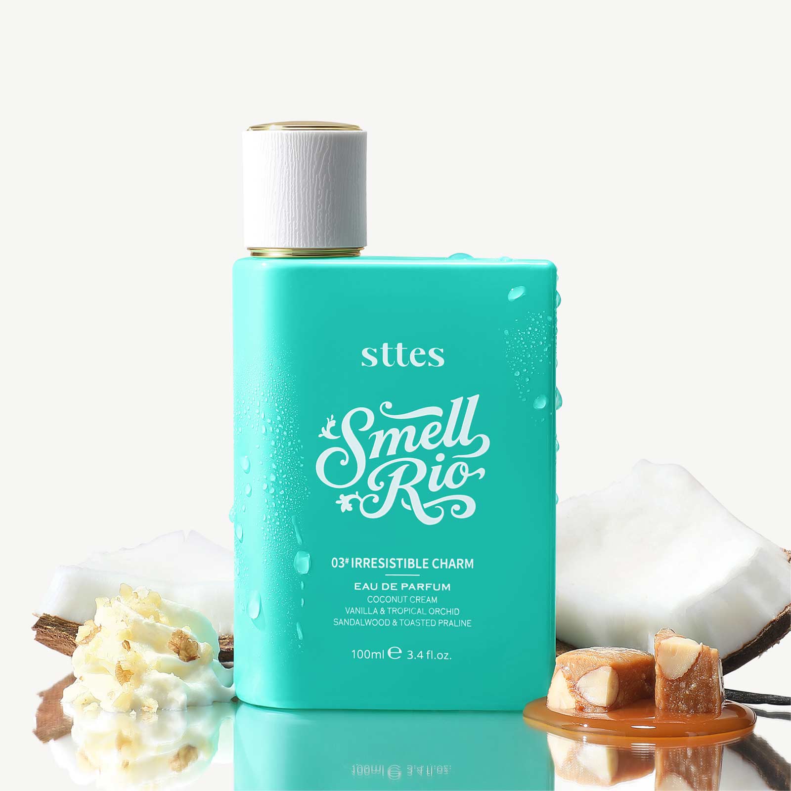 New Sttes Perfume 03# (Original 309 Irresistible Charm) – Eau de Parfum for Women – Richer Scent, Longer Lasting – Coconut Cream, Vanilla, Toasted Praline – Perfumes & Fragrances (100ml / 3.4 fl oz)