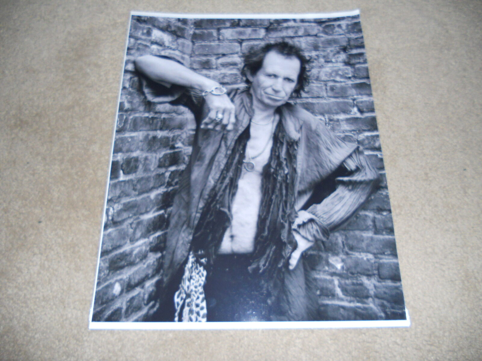 Keith Richards Rollings Stones 11x14 COOL Promo Photo Poster painting 2