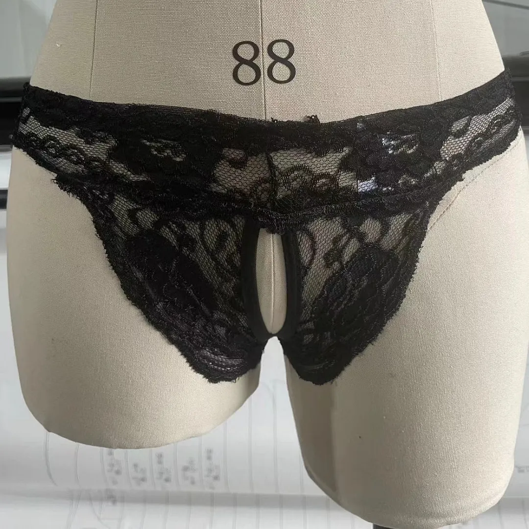 Churchf Sex Panties Women Tempted To Open The Crotch Hot Pyjamas Lace Sexy Bed Free Flirting Panties 3050