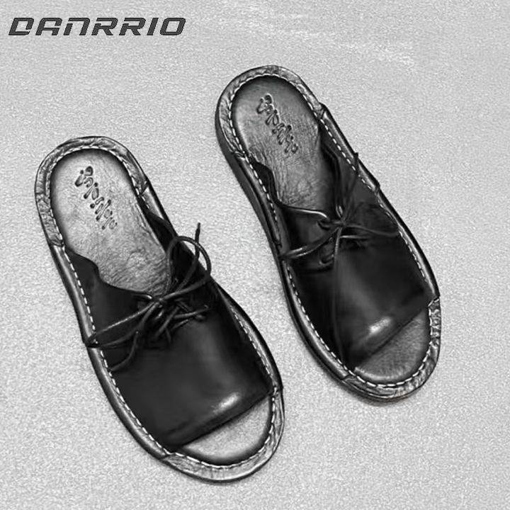 DANRRIO High-end Outer Cowhide Anti-odor Handmade Sandals DANRRIO.COM DANRRIO