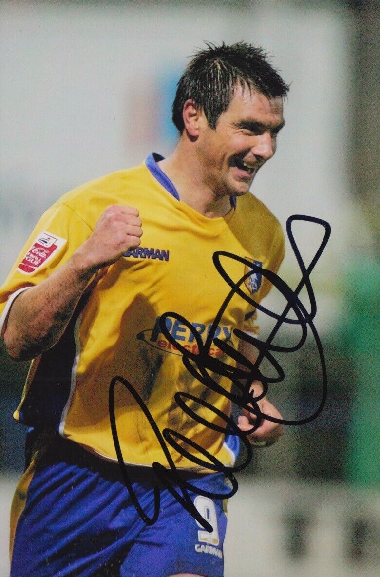 RICHIE BARKER HAND SIGNED 6X4 Photo Poster painting MACCLESFIELD UNITED FOOTBALL AUTOGRAPH