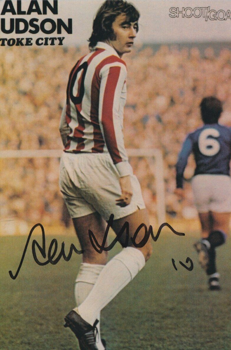 Alan Hudson Hand Signed 6x4 Photo Poster painting Stoke City Autograph