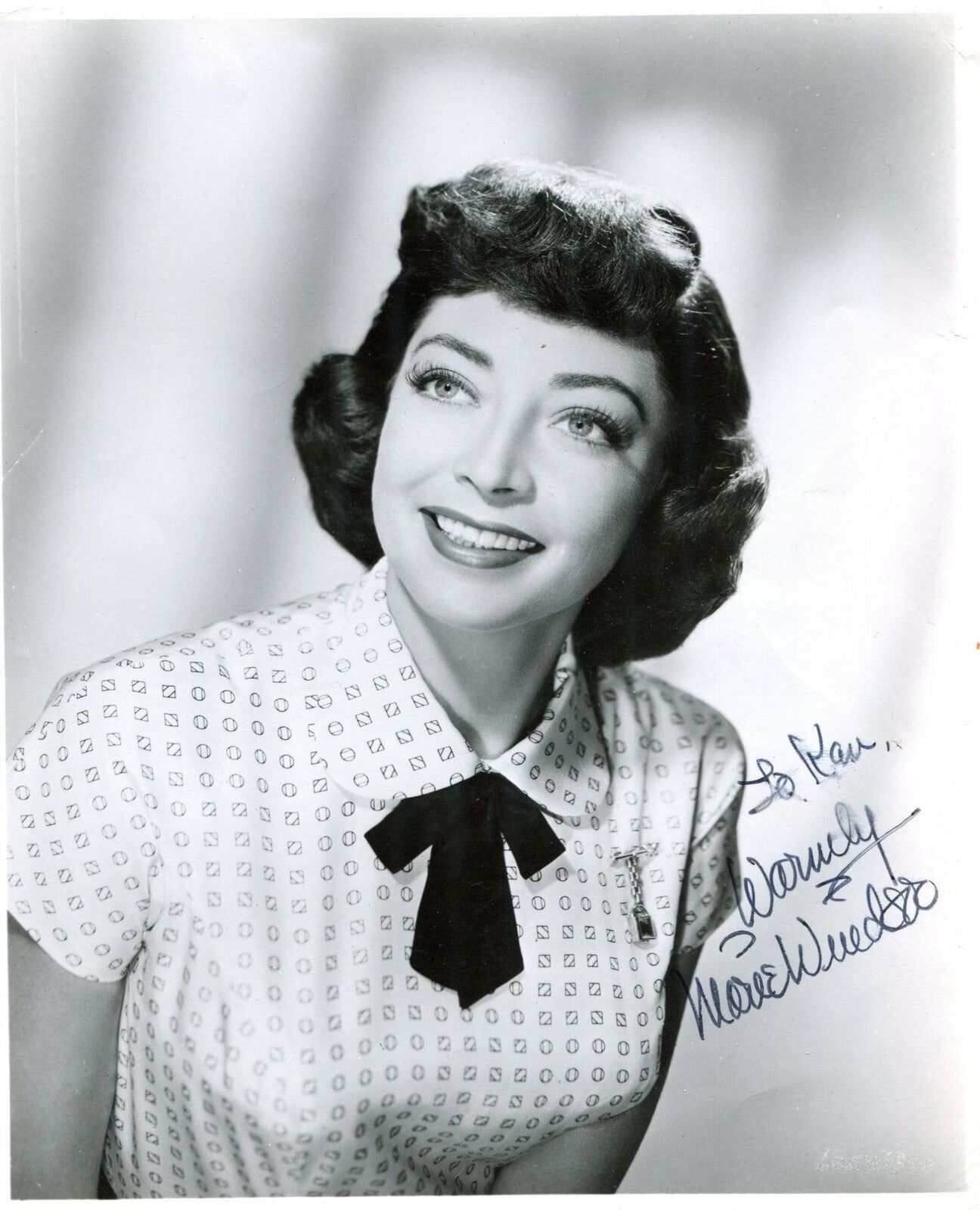 Marie Windsor (+) ACTRESS FILM NOIR autograph, signed Photo Poster painting