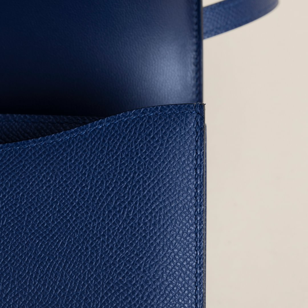 Constance 18CM Epsom 73 Bleu sapphire PHW