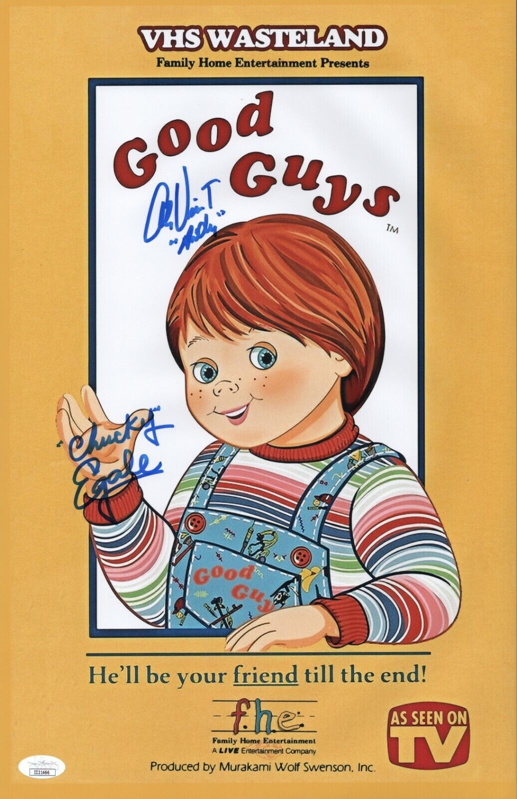 ED GALE & ALEX VINCENT Chucky Signed 11x17 Photo Poster painting Autograph Child's Play JSA COA