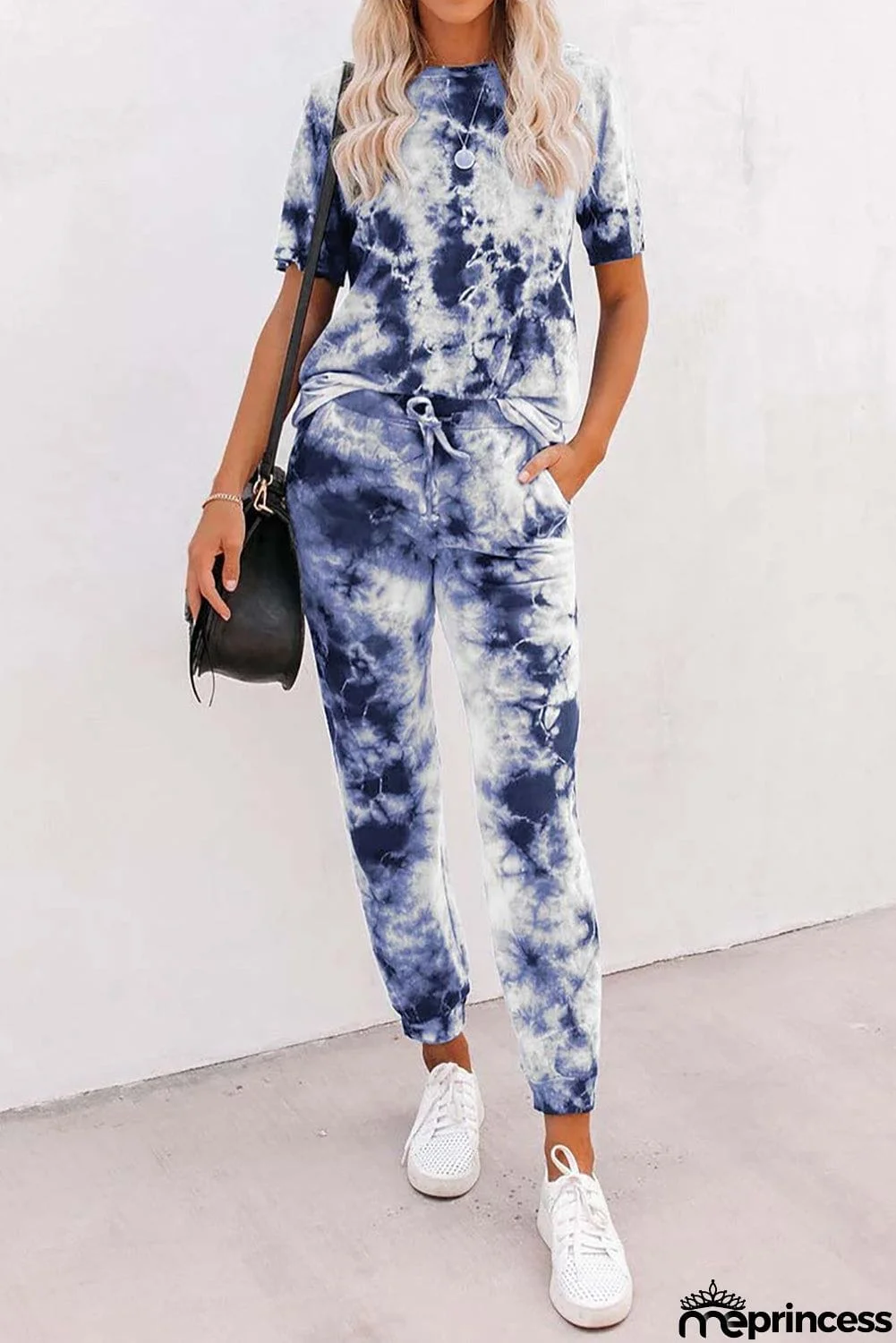 Tie-dye Tee and Sweatpants Sports Wear