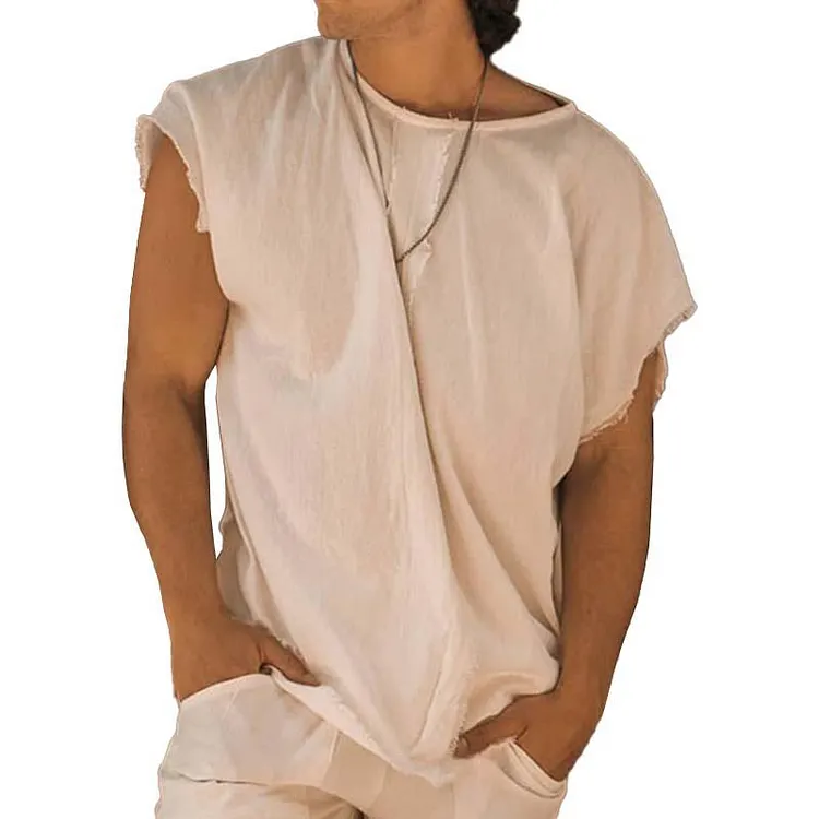 Men's Casual Loose Round Neck Thin Short Sleeved T-shirt