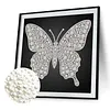 DIY Pearl Painting Butterfly for Home Wall Decor(25x25cm)