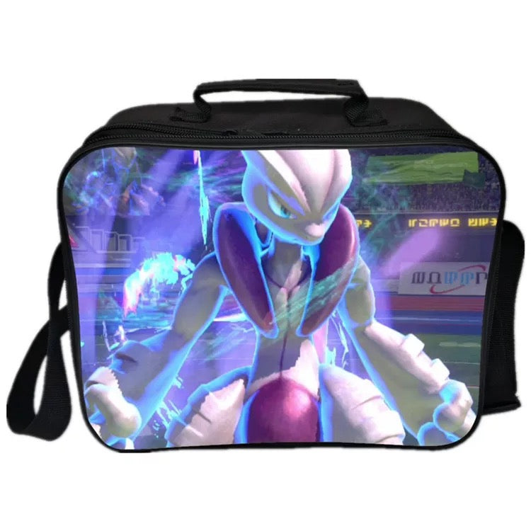 Mayoulove Detective Pokemon Go Pikachu #24 PU Leather Portable Lunch Box School Tote Storage Picnic Bag-Mayoulove