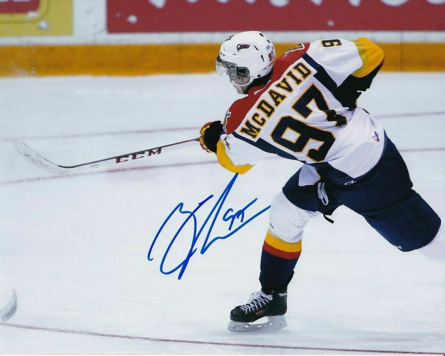 Conner McDavid Signed Autograph 8X10 Photo Poster painting NHL Erie Otters REPRINT