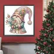 Diamond Painting - Full Round - Valentines Day Gnome(30*30cm)-1117916.05