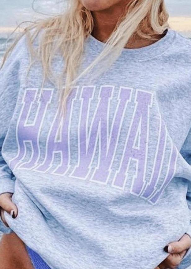 HAWAII Sweatshirt LILAC August Lemonade August Lemonade