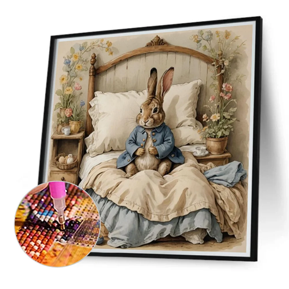 Diamond Painting - Full Round Drill - Rabbit(Canvas|40*40cm)