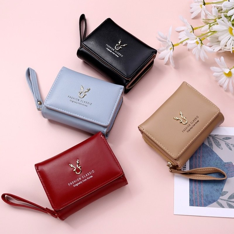 2022 New Fashion Women&#39;s Wallet Short Women Coin Purse Wallets for Woman Card Holder Small Ladies Wallet Female Hasp Mini Clutch US Mall Lifes