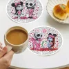 6 pcs set DIY Diamond Painting Coaster | Cartoon
