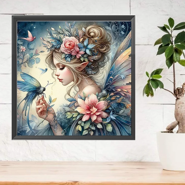 Kit Diamond Painting 5D Elf Girl - Quadro Con Diamanti A Punta Tonda, 30x40 Cm | Per Adulti, Decorazione Casa - Foto 9