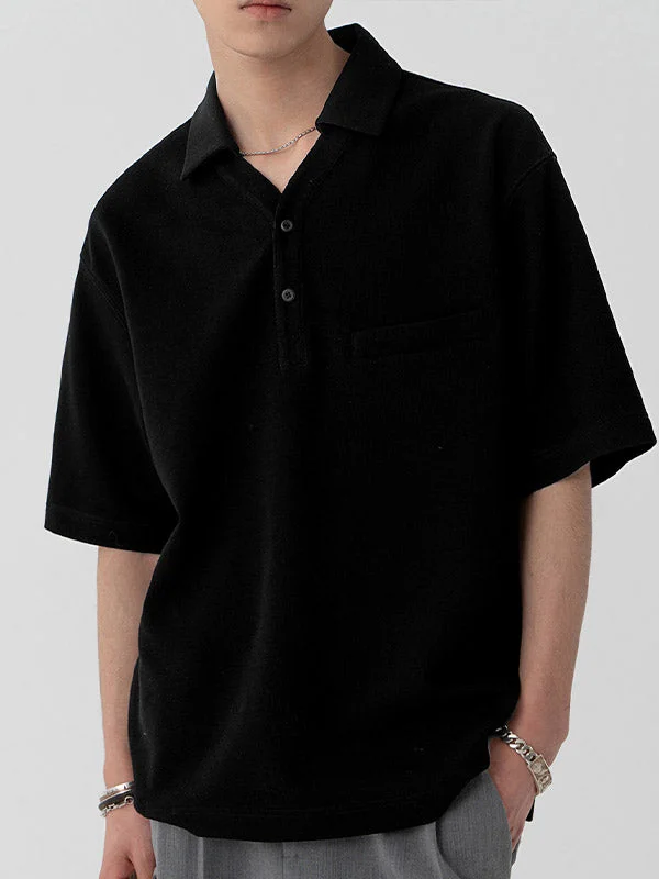 Aonga - Mens Polo Shirt with Fake PocketJ