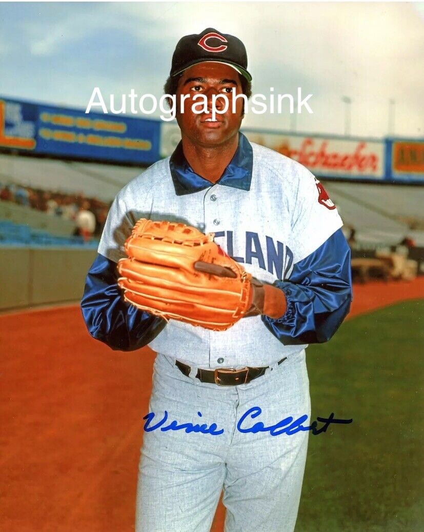 Vince Colbert Autographed 8x10 Cleveland Indian#2