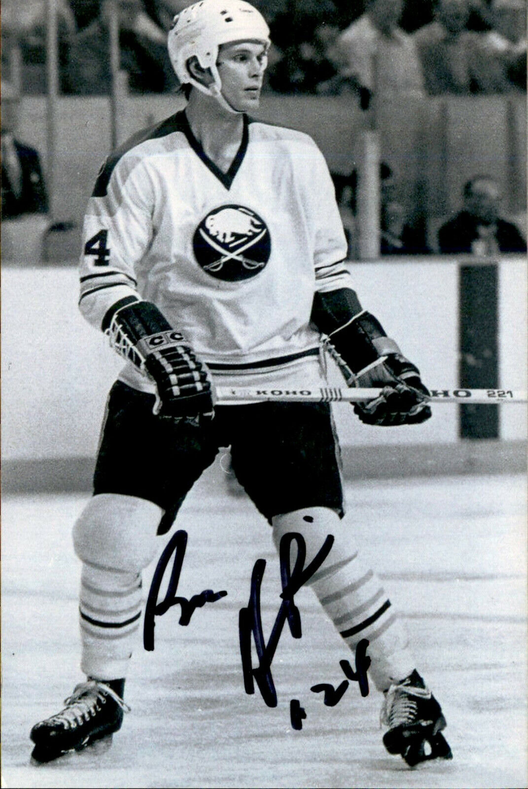 Bill Hajt SIGNED autographed 4x6 Photo Poster painting BUFFALO SABRES #9