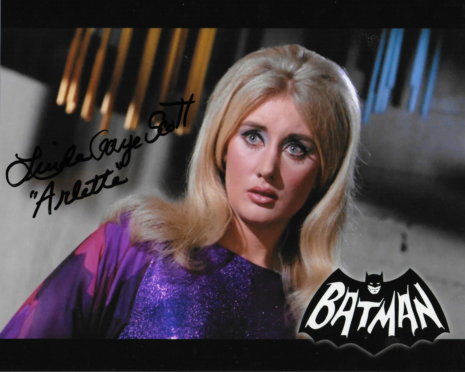 Linda Gaye Scott Batman Original Autographed 8X10 Photo Poster painting #3