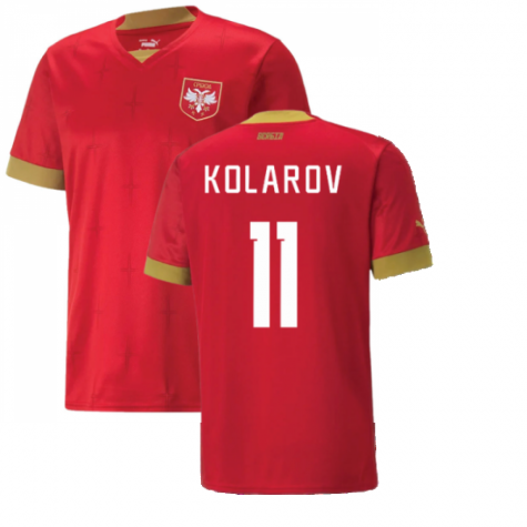 Serbien Aleksandar Kolarov 11 Home Trikot WM 2022