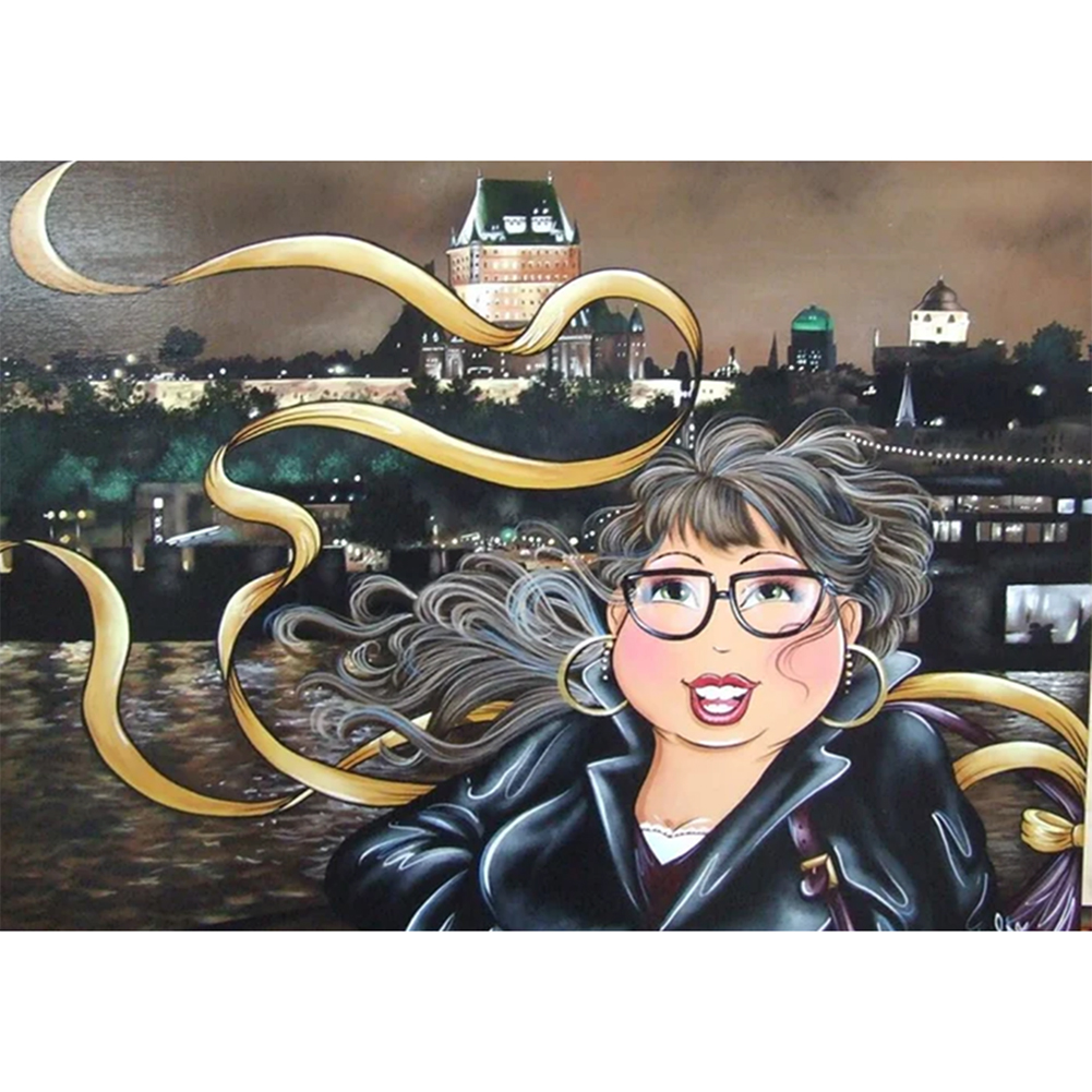 

Fat Lady - Round Drill Diamond Painting - 40*30CM, 501 Original