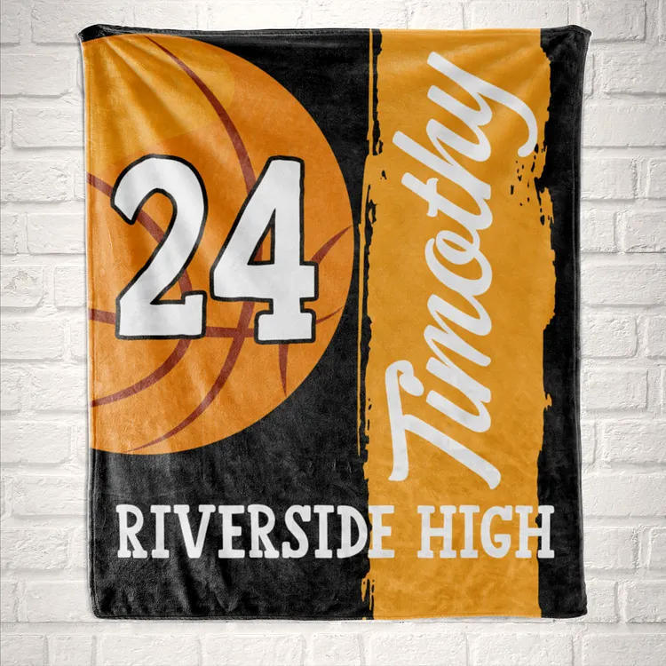 Personalized Basketball Blanket for Comfort & Unique| BKKid107