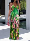 Strapless Backless Empire Maxi Dress