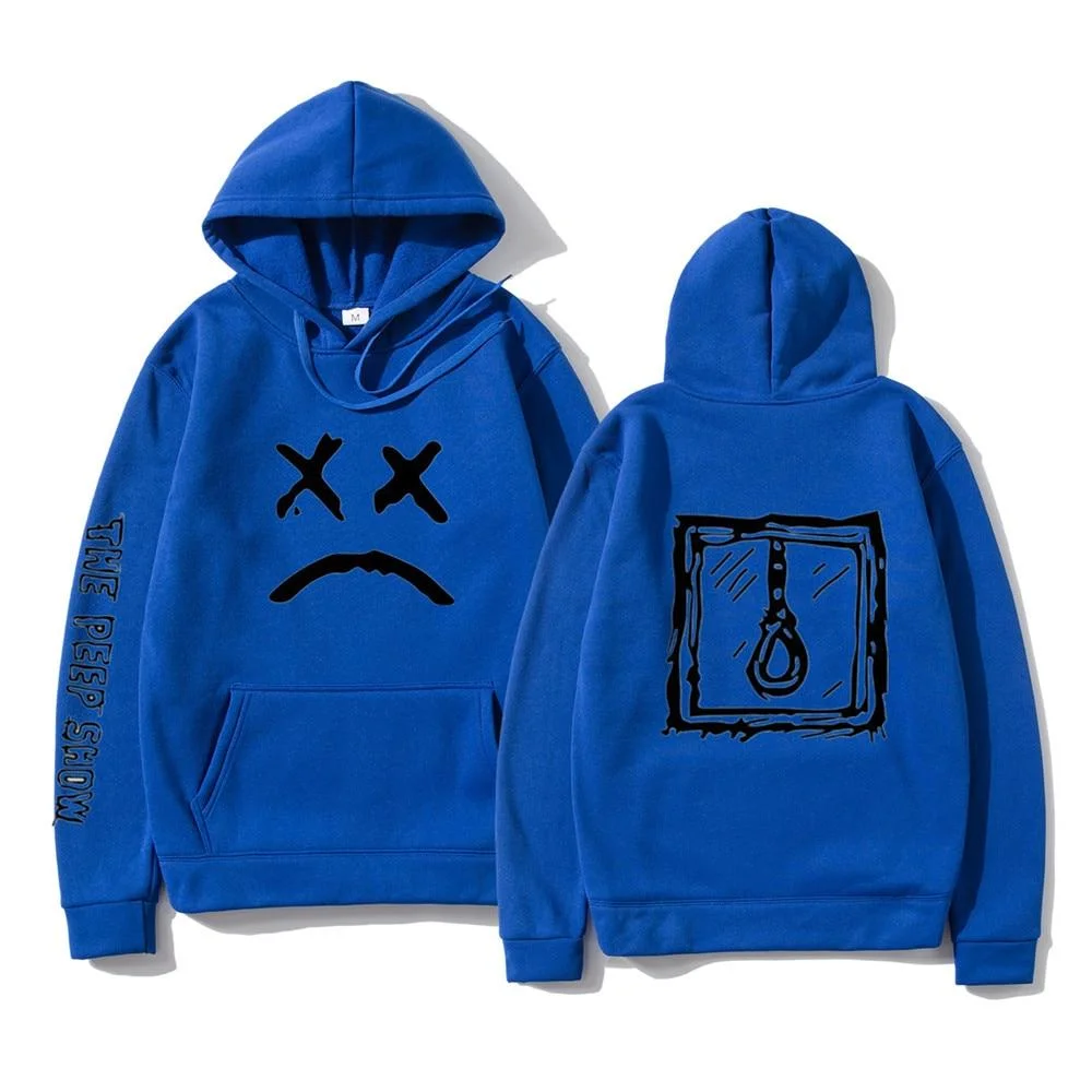 Lil Peep Hoodies Love lil.peep Sweatshirt Happy Smiling Face Print men Women Pullover Hoodies