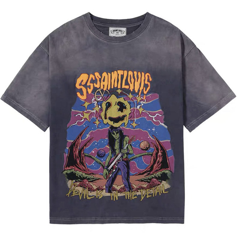SAINT  Rock Alien Print T-Shirts