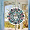 Acrylic Special Shaped Wolf 5D Diamond Painting Hanging Clock Art Craft