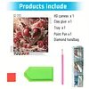 Roses rouges en forme de c&oelig;ur pour la Saint-Valentin, kit sp&eacute;cial de drill partiel en diamant 5d pour adultes d&eacute;butants d&eacute;coration int&eacute;rieure peinture