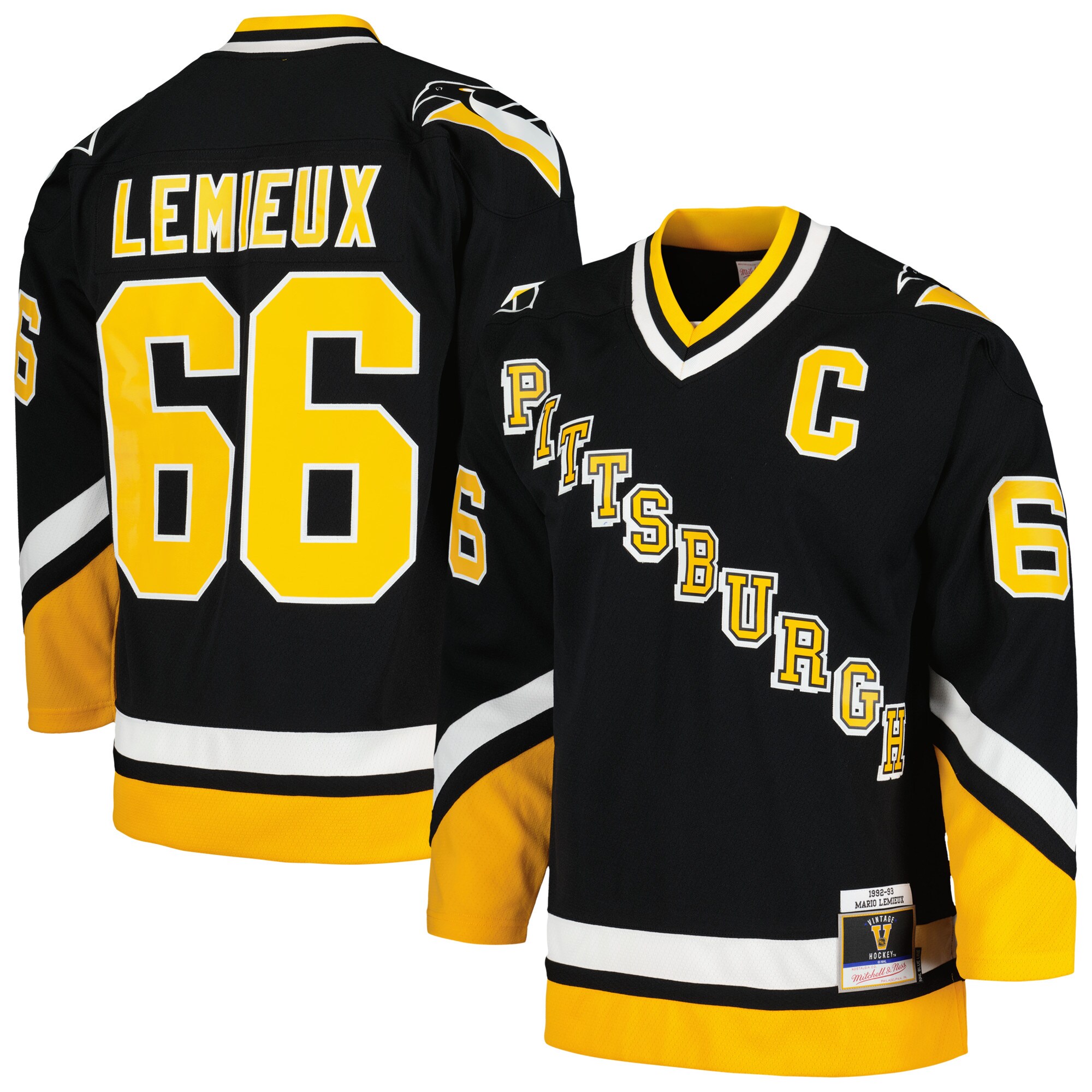 Mario Lemieux Pittsburgh Penguins Mitchell & Ness  1992/93 Blue Line   Jersey – Black mysite