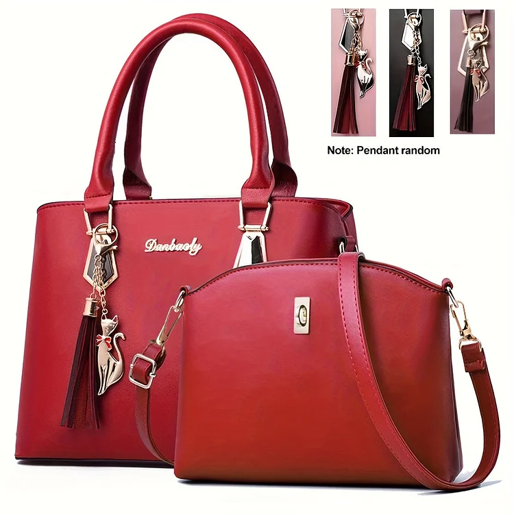 Fashion Handbag with Cross Body Bag - Set of two