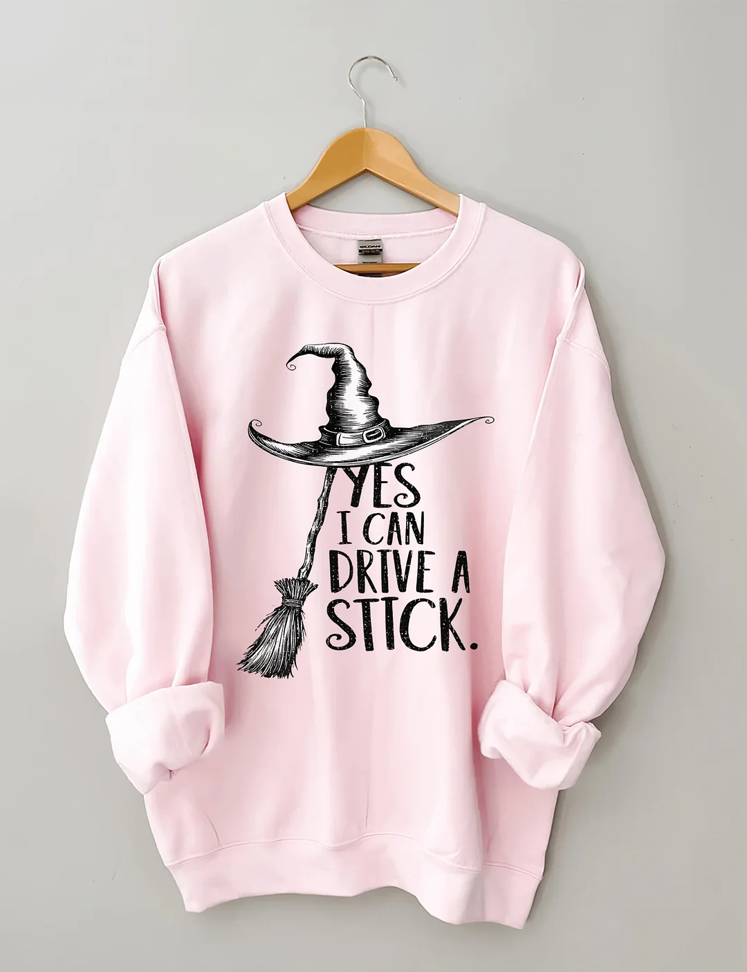 Yes I Can Drive A Stick Halloween Sweatshirt