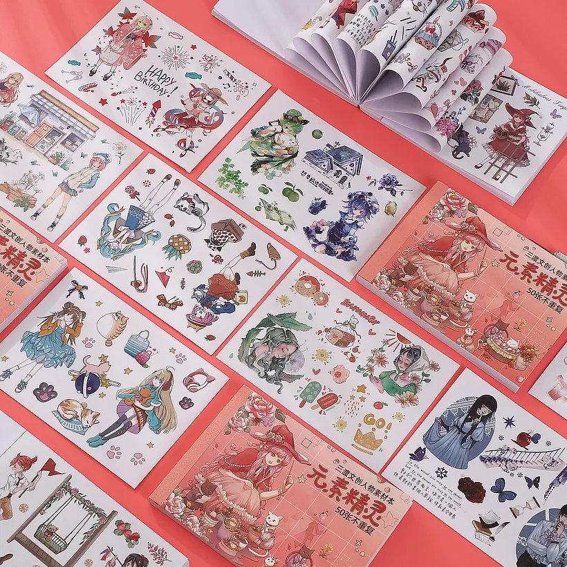 Journalsay スクラップブッキング ステッカーブック | 和紙