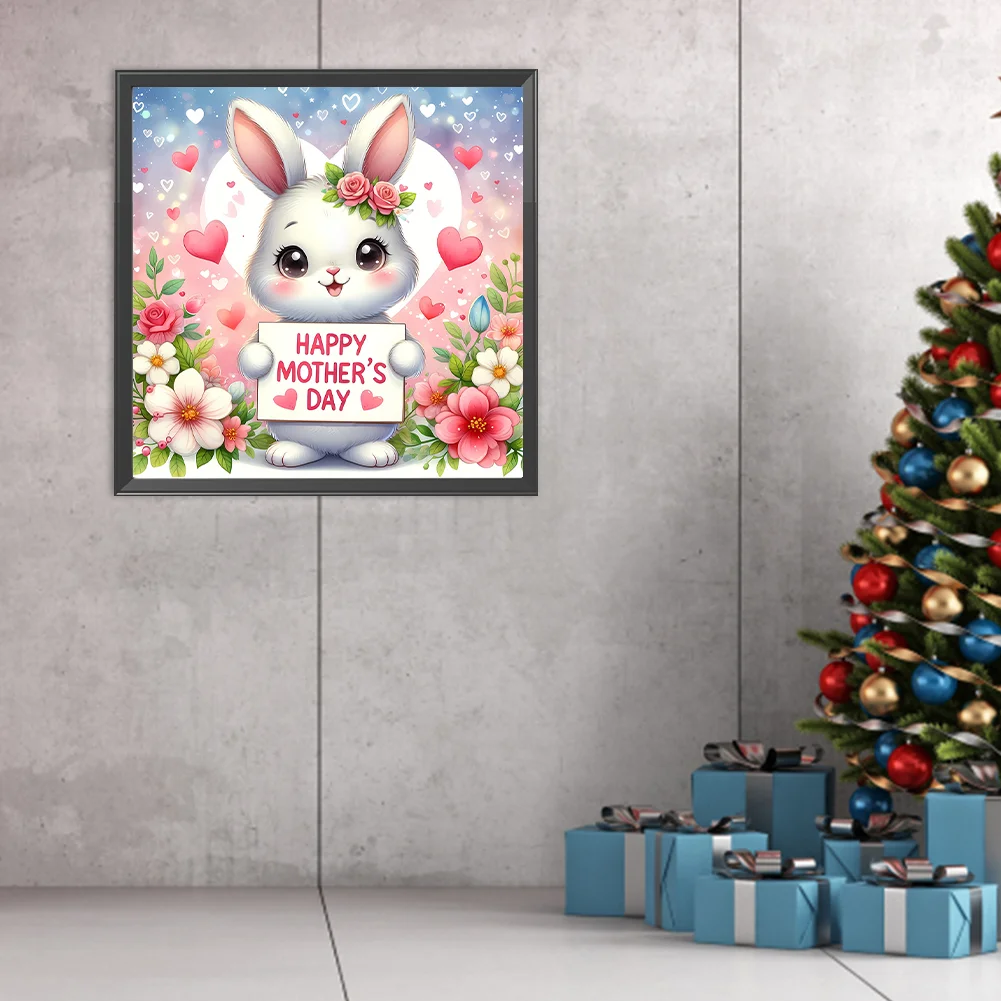 DIY Paint By Number 40*40cm - Mother'S Day Bunny Congratulations