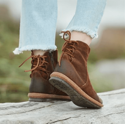 Born Women's Taran Bootie in Distressed Brown Leather BR0017606