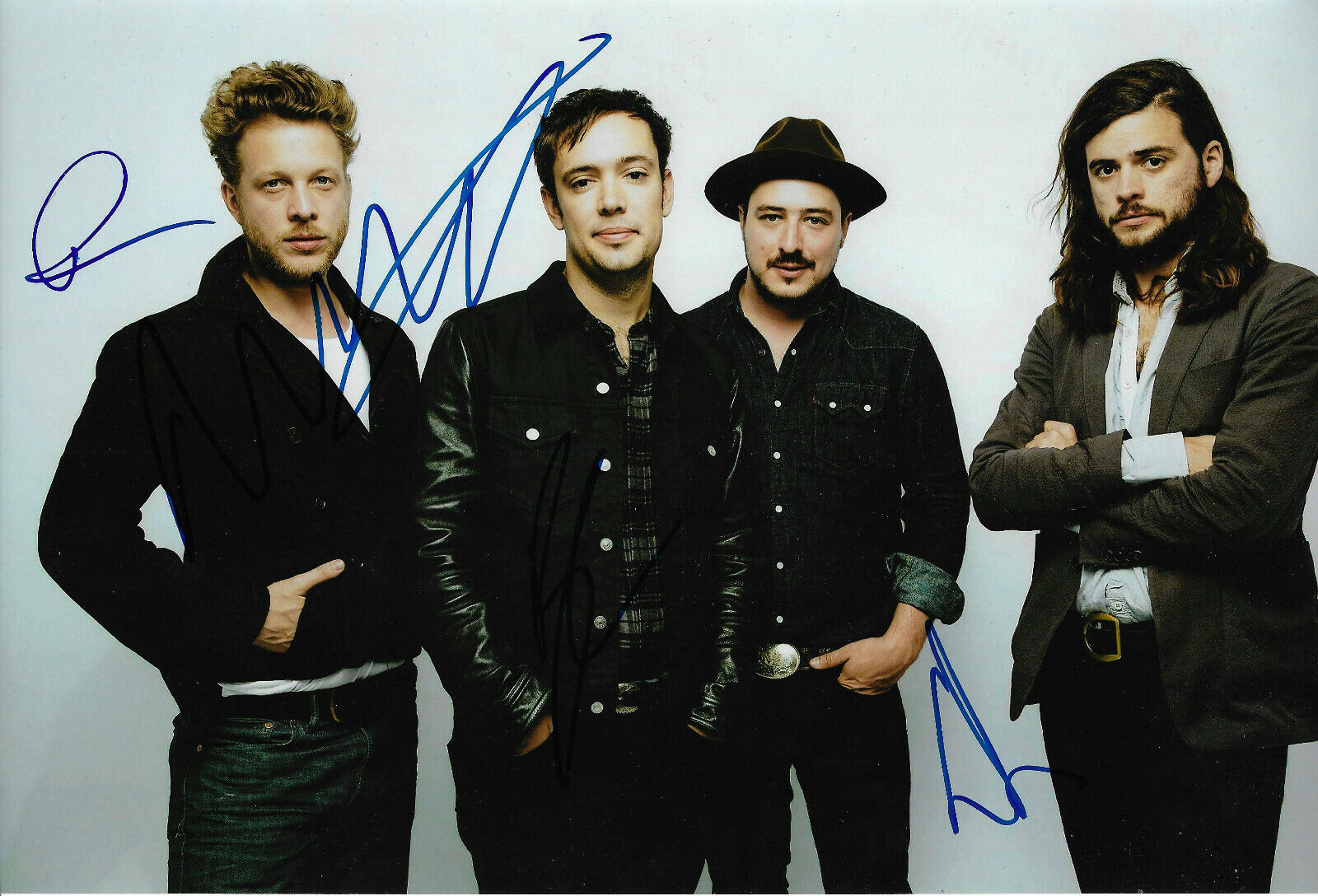 Mumford & Sons full signed 8x12 inch Photo Poster painting autographs ACOA