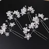 Lovely Snowflake Flower U Shape Hair Pins for Event Hair Styling