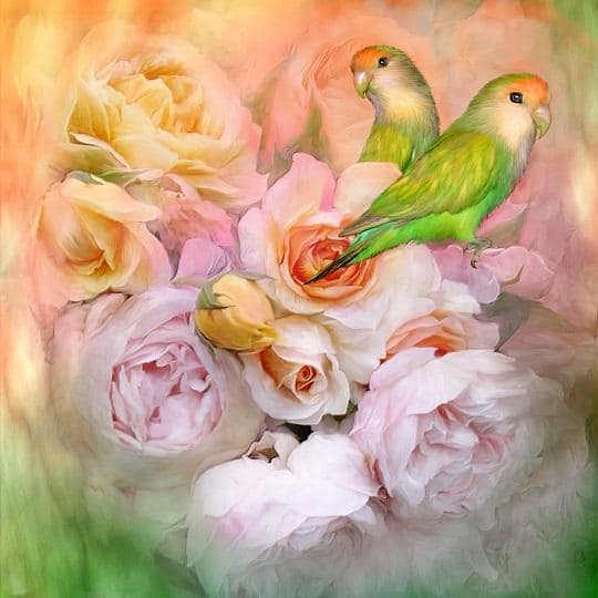 

Flower Birds – Paint By Numbers - 40*50CM, 501 Original