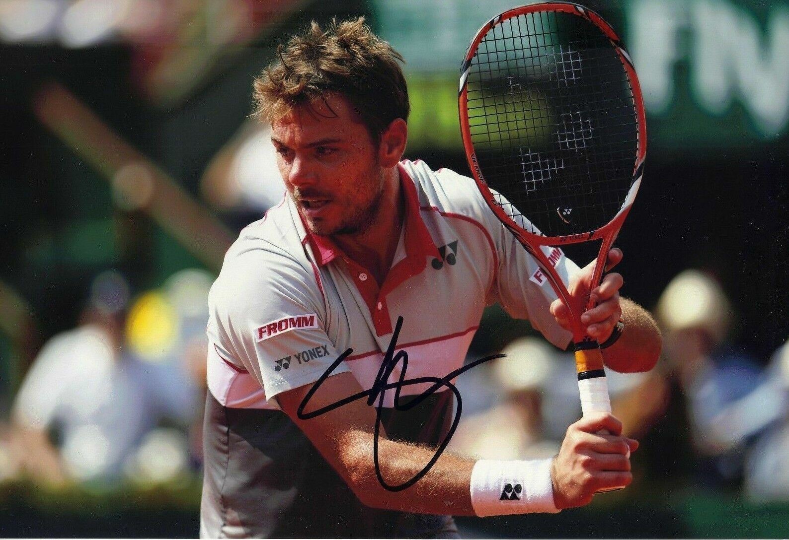 Stan Wawrinka Signed 12X8 Photo Poster painting 2015 FRENCH Open Champion AFTAL COA (D)