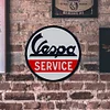 Vespa Service - Round Metal Tin Signs(12*12Inch) - Vehicle