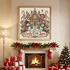 Christmas Ginger Home Full 11CT 3 Strand Stamped Cross Stitch Kit 45x45cm tapestrymarket