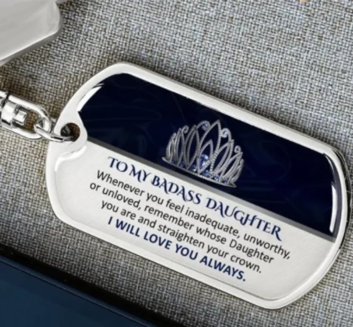 (ALMOST SOLD OUT) Keepsake for Granddaughter Keychain - LIMITED QUANTITIES AVAILABLE