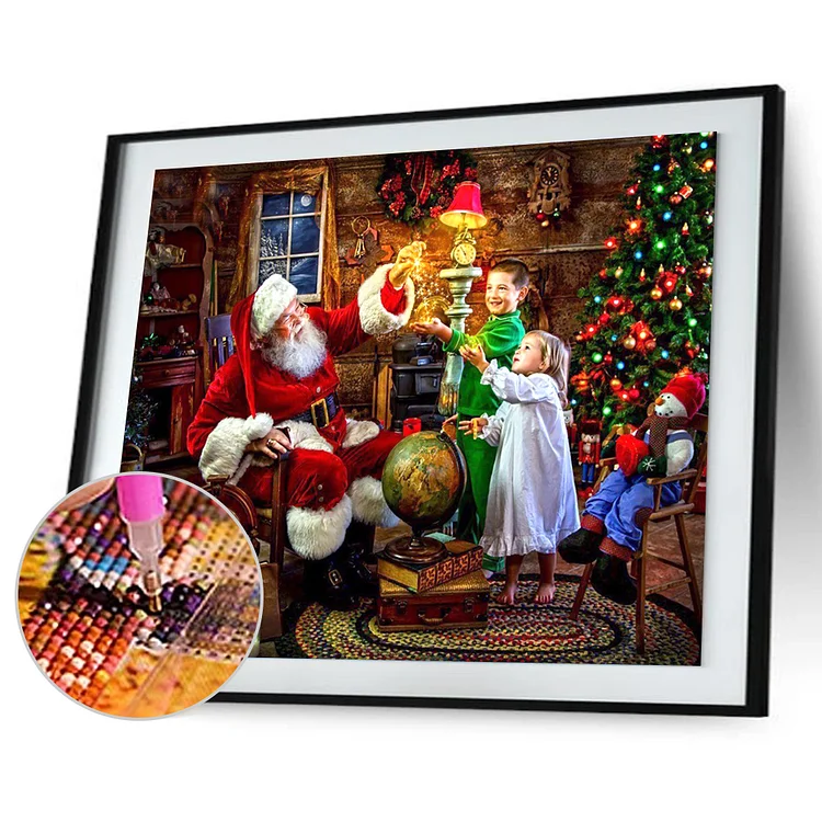 30*40CM Diamond Painting  Santa Claus   Hang  Kit