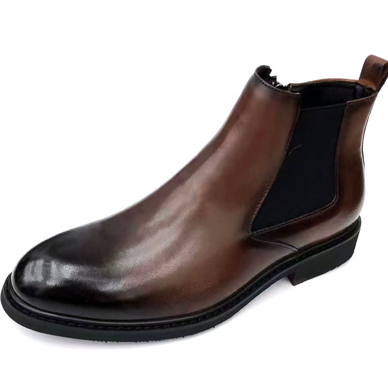 Chelsea Cowhide Men's High Top Boots DANRRIO.COM DANRRIO